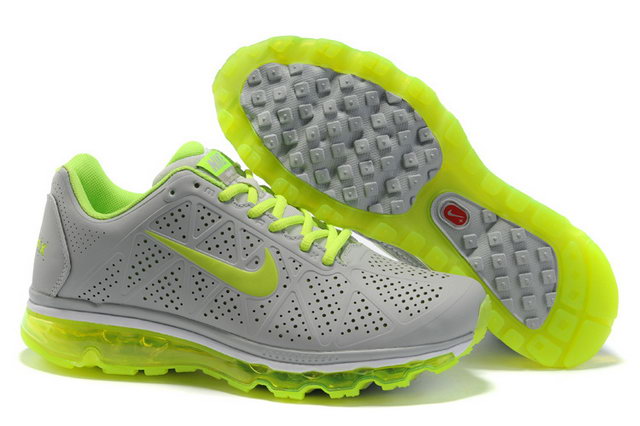 Mens Nike Air Max 2011 Mesh Grey Volt Shoes